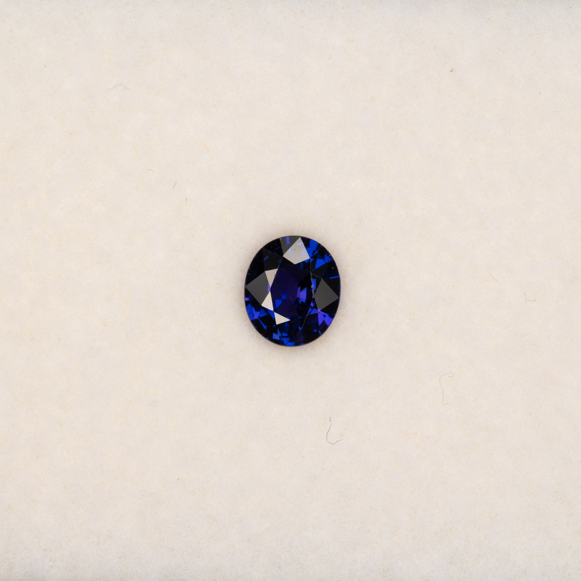 0.73 carat natural purple sapphire, oval 6x5.2mm Ceylon loose gemstone