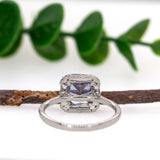 Kiara 14K White Gold Ceylon Cornflower Blue Sapphire and Diamond Ring