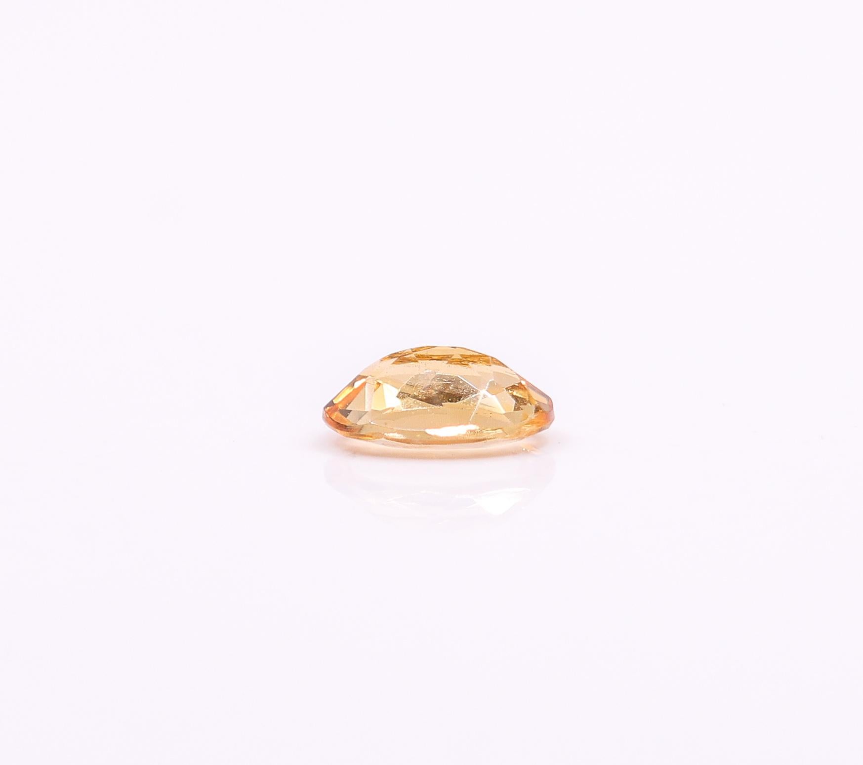 1.05 Carat Imperial Topaz Gemstone | Oval 6x4mm | Loose Gemstone