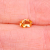 1.05 Carat Imperial Topaz Gemstone | Oval 6x4mm | Loose Gemstone