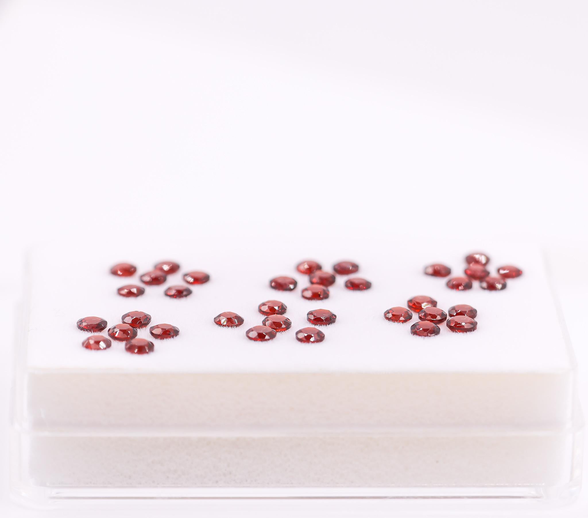 0.15 Carat Garnet Gemstone | Round 3mm | Loose Gemstone