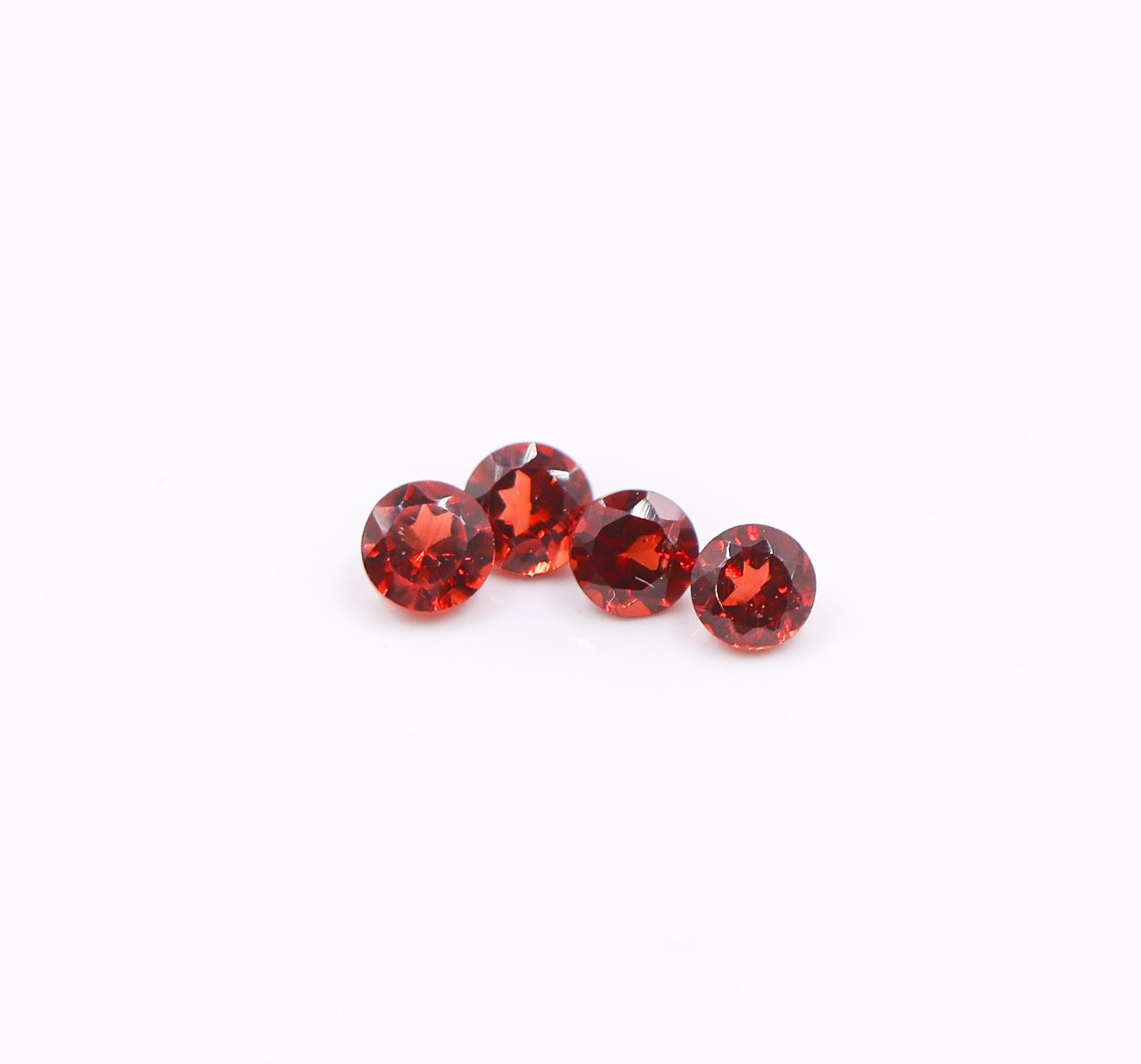 0.15 Carat Garnet Gemstone | Round 3mm | Loose Gemstone