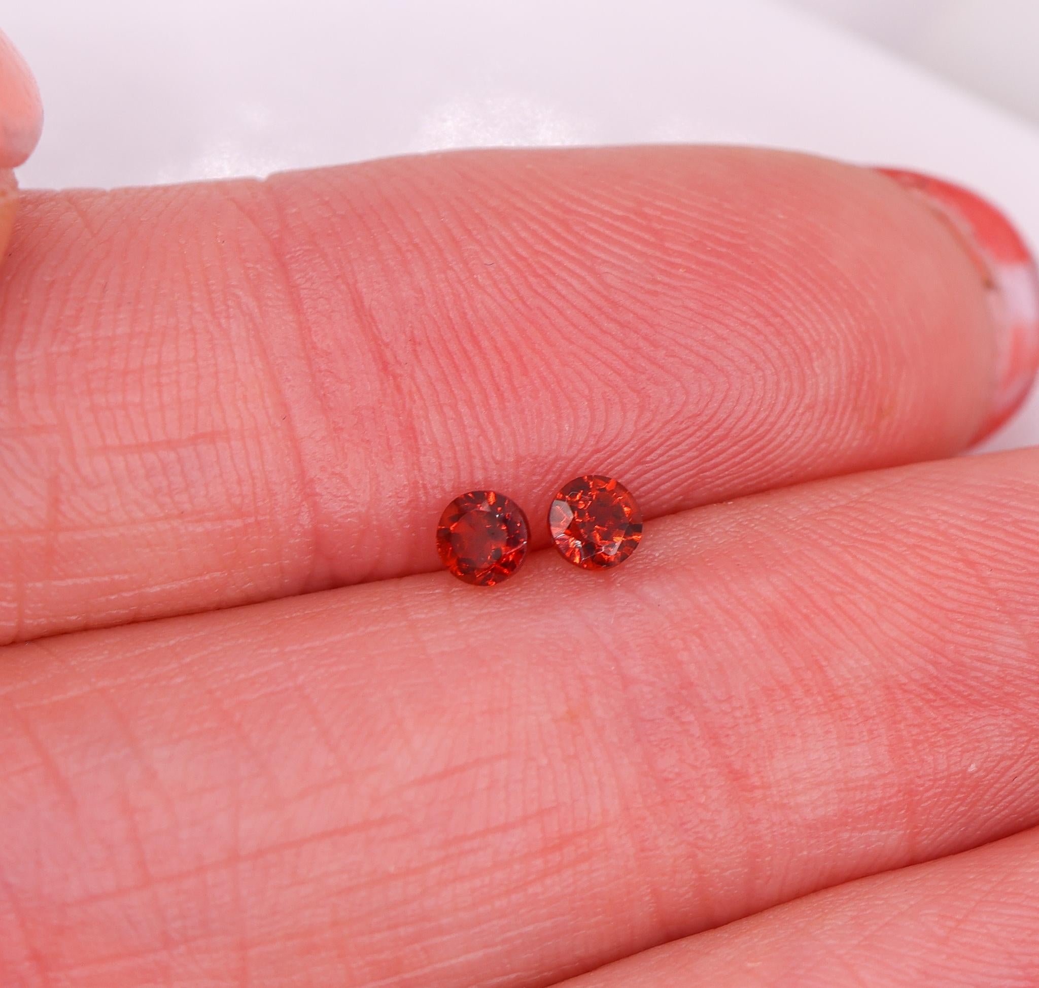 0.15 Carat Garnet Gemstone | Round 3mm | Loose Gemstone