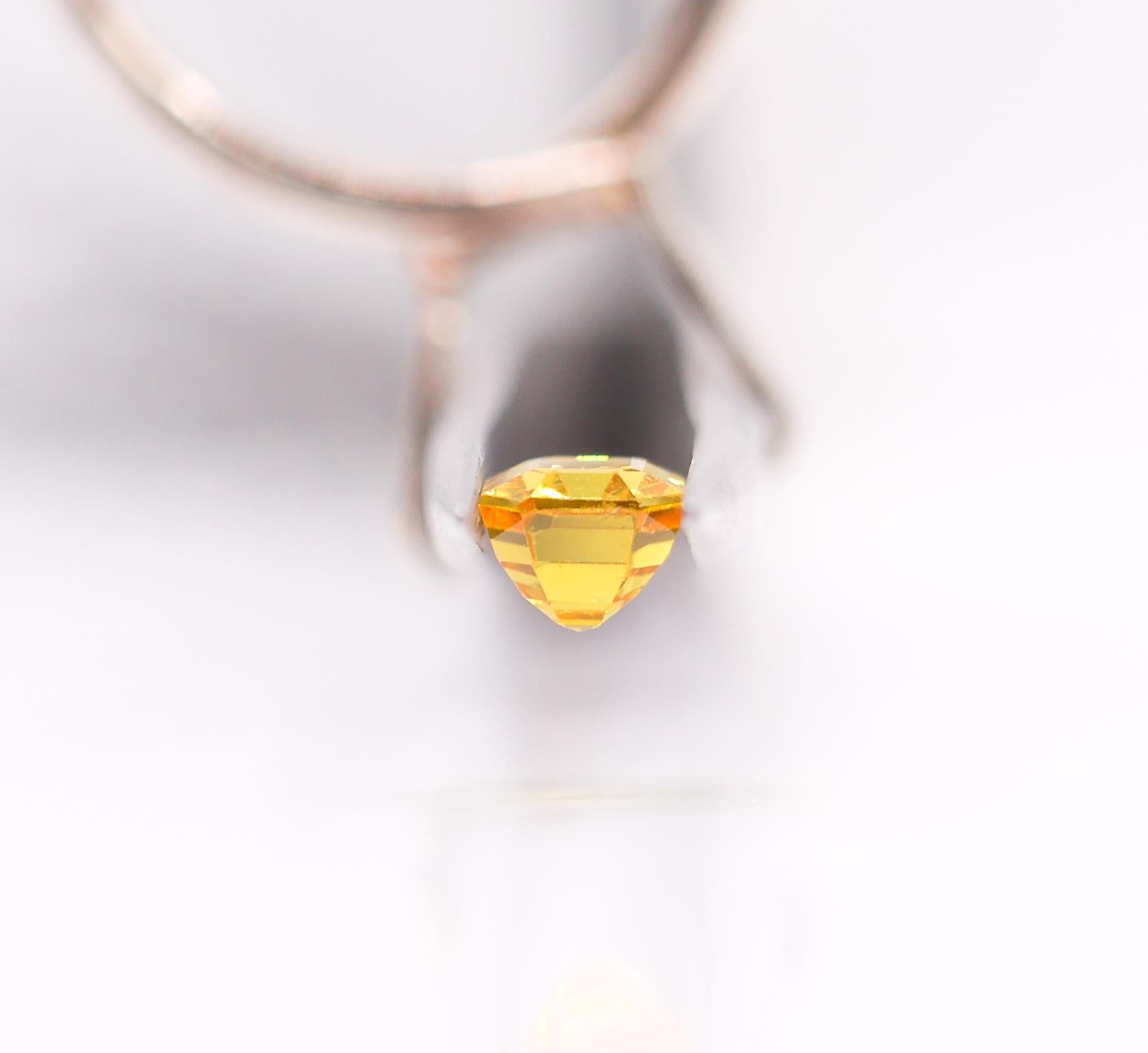 1.61 Carat Yellow Sapphire Gemstone | Emerald Cut 7x5mm | Loose Gemstone