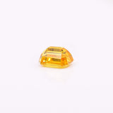 1.61 Carat Yellow Sapphire Gemstone | Emerald Cut 7x5mm | Loose Gemstone