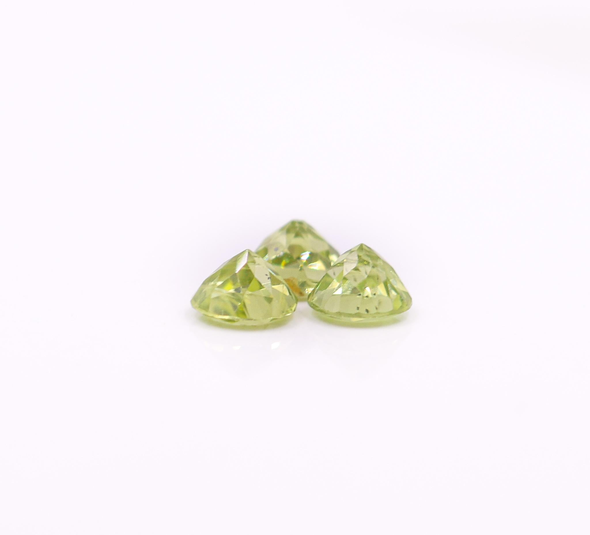 0.62 Carat Peridot Gemstone | Round 5mm | Loose Gemstone