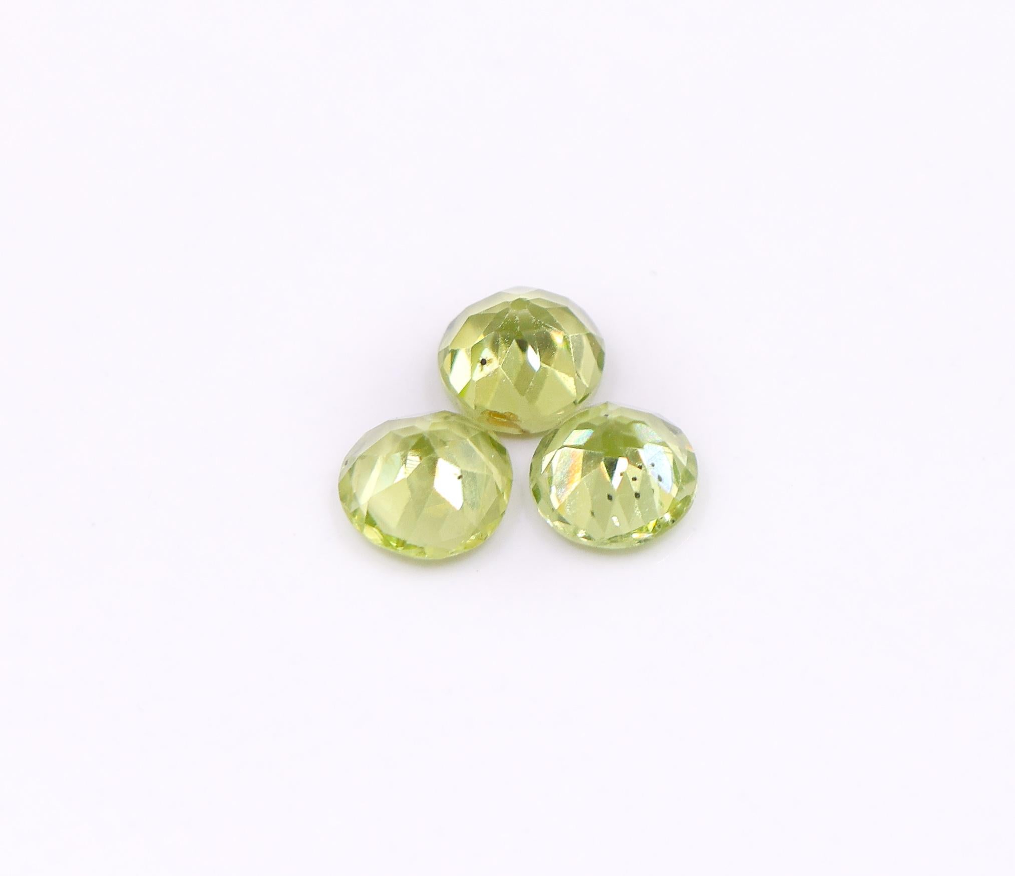 0.62 Carat Peridot Gemstone | Round 5mm | Loose Gemstone