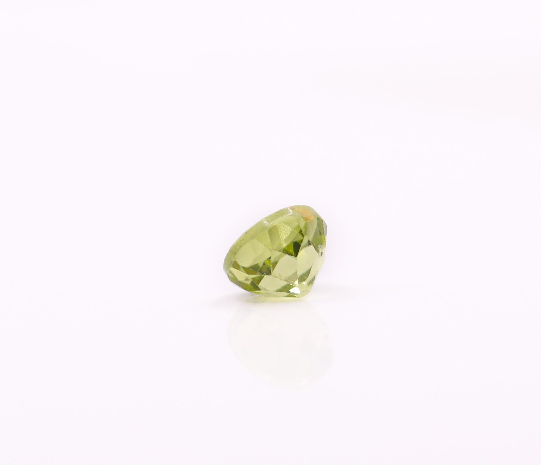 0.62 Carat Peridot Gemstone | Round 5mm | Loose Gemstone