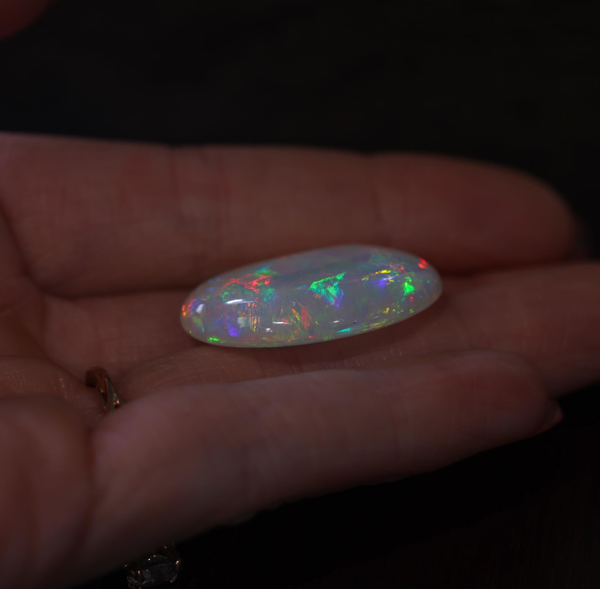 26.72 Carat Ethiopian Opal Gemstone | Oval 29x24mm | Loose Gemstone