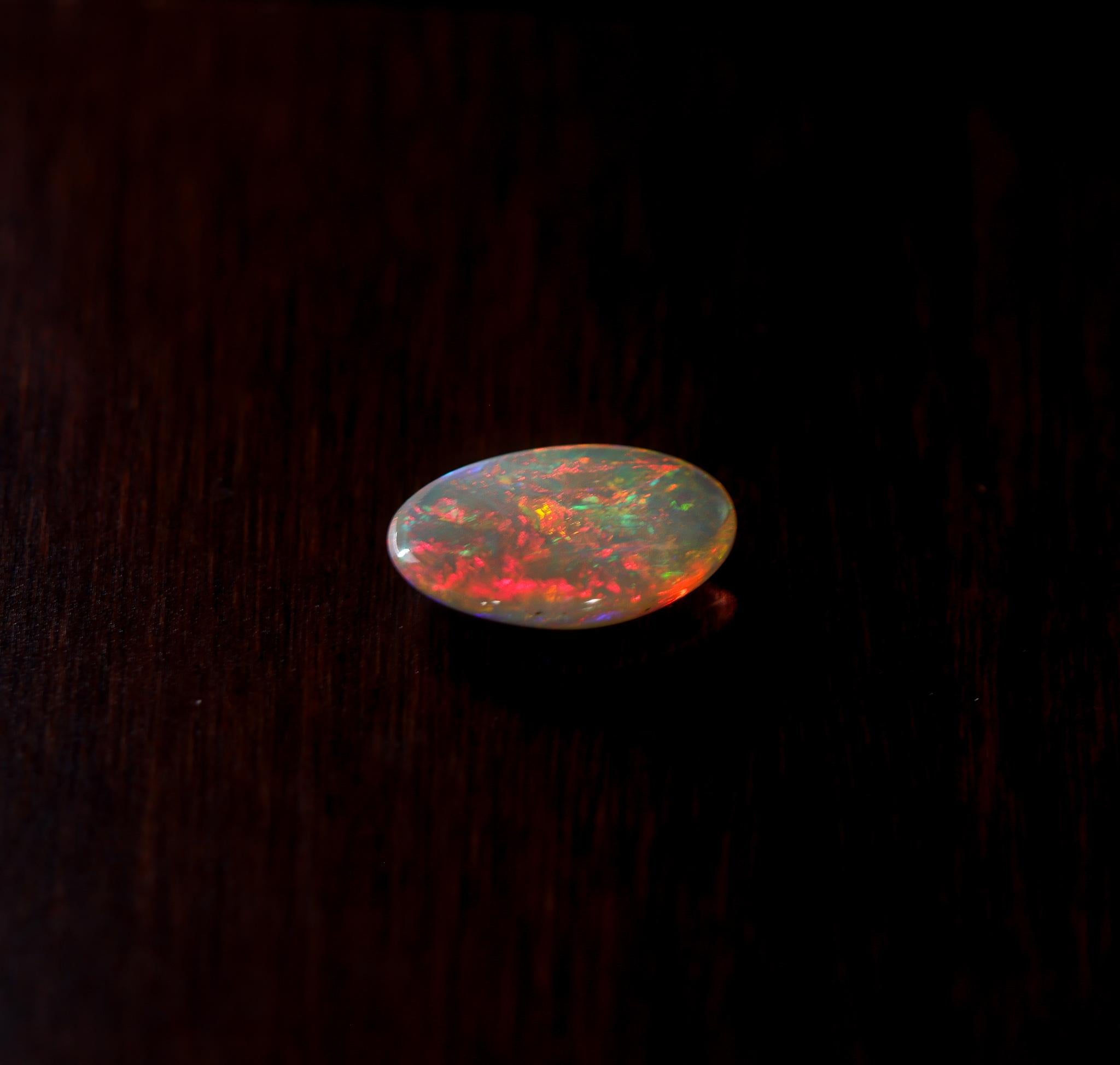 5.03 Carat Ethiopian Opal Gemstone | Oval 18x13mm | Loose Gemstone