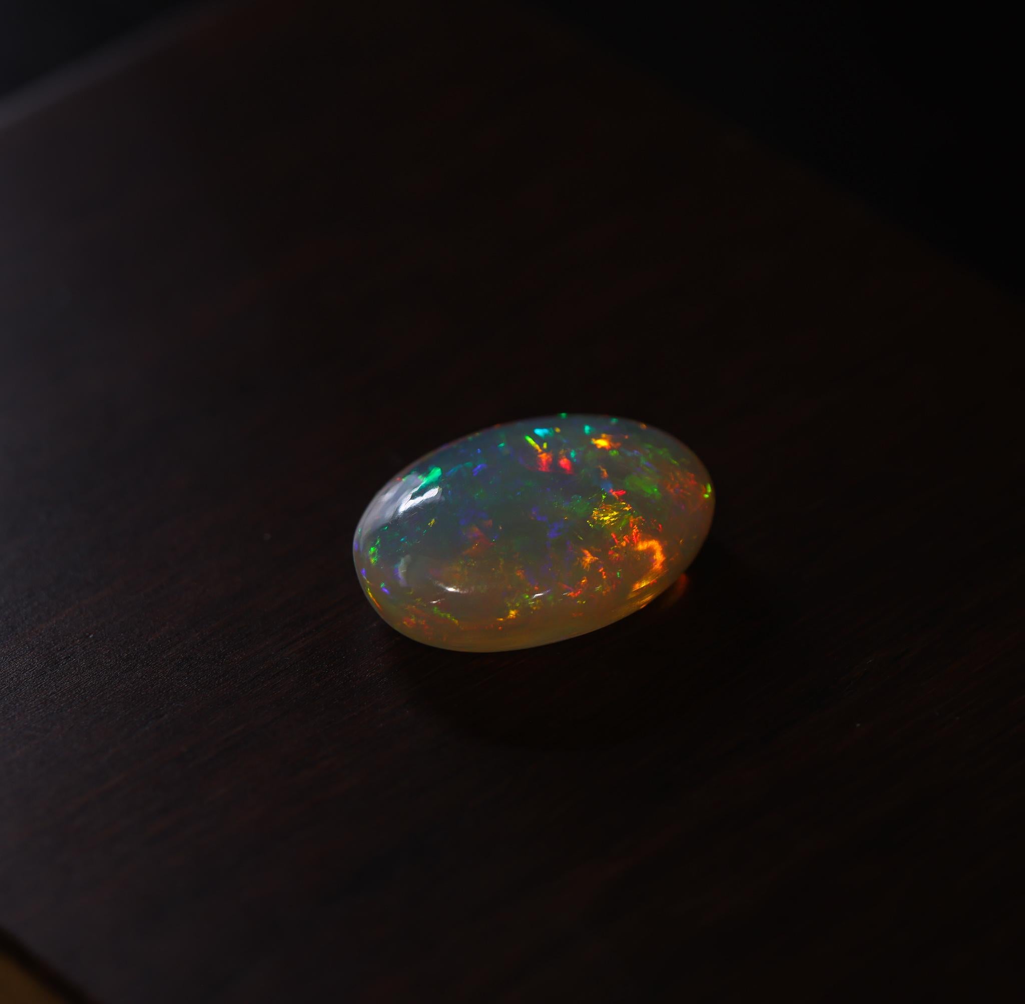 20.27 Carat Ethiopian Opal Gemstone | Oval 24x17mm | Loose Gemstone