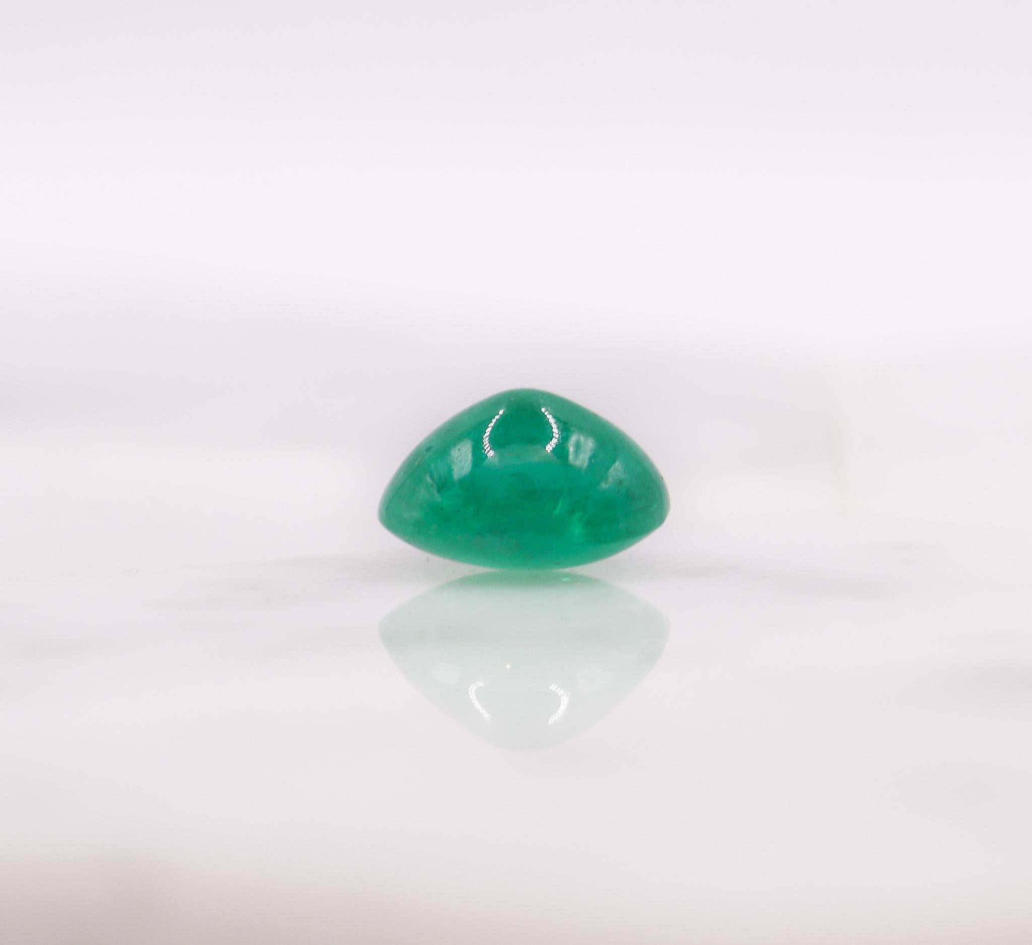 2.84ct Zambian Emerald Gemstone | Oval 9.8 x 7.9mm | Loose Gemstone