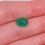 2.84ct Zambian Emerald Gemstone | Oval 9.8 x 7.9mm | Loose Gemstone