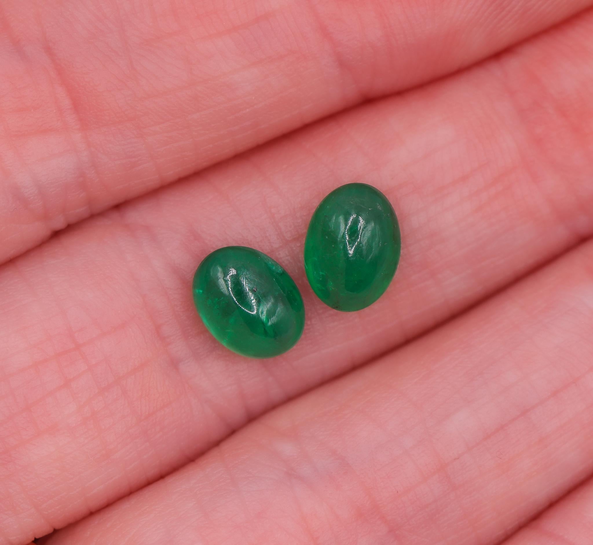 1.26ct Zambian Emerald Gemstone | Oval 8x6mm | Loose Gemstone