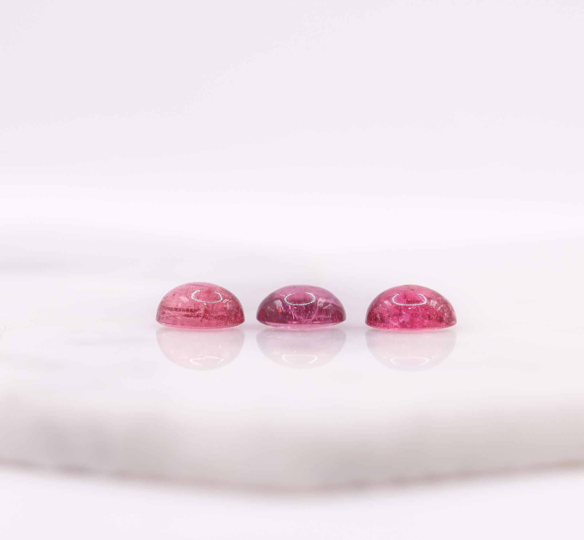 3.37 Carat Pink Tourmaline Gemstone | Oval 10x8mm | Loose Gemstone