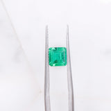 0.66 Carat Colombian Emerald Gemstone | Emerald Cut 5.70x5.38mm | Loose Gemstone