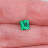 0.66 Carat Colombian Emerald Gemstone | Emerald Cut 5.70x5.38mm | Loose Gemstone