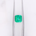 0.68 Carat Colombian Emerald Gemstone | Emerald Cut 5.57x5.36mm | Loose Gemstone