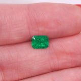 0.79 Carat Colombian Emerald Gemstone | Emerald Cut 6.6x5.12 mm | Loose Gemstone