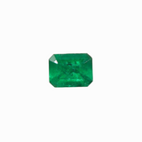 0.79 Carat Colombian Emerald Loose Gemstone | Emerald Cut 6.6x5.12 mm