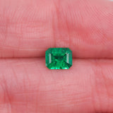 0.48 Carat Colombian Emerald Gemstone | Emerald Cut 6x4.81mm | Loose Gemstone