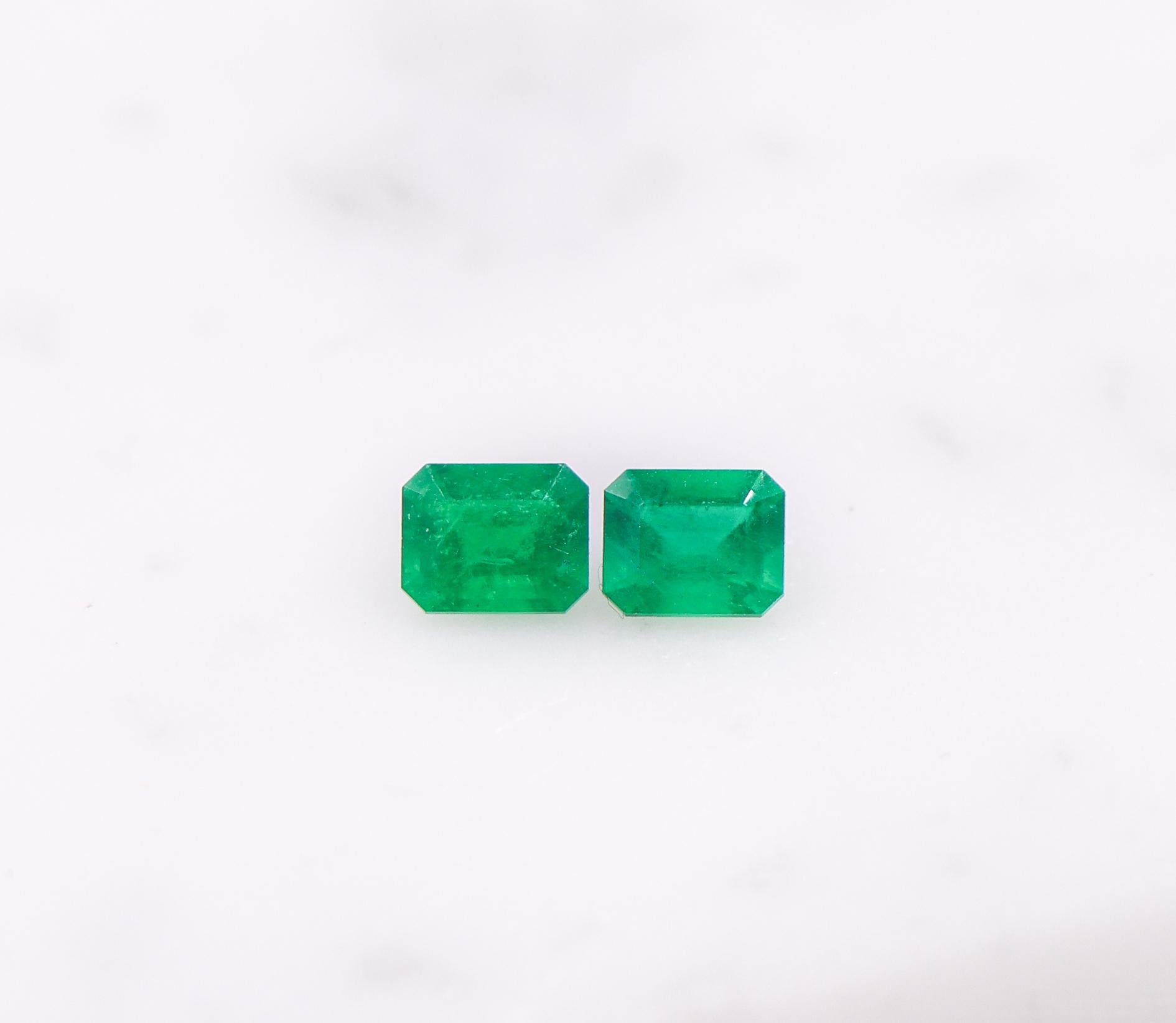 0.36 Carat Colombian Emerald Gemstone | Emerald cut 4.87x3.94mm | Loose Gemstone