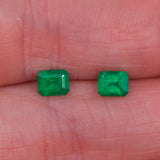 0.36 Carat Colombian Emerald Gemstone | Emerald cut 4.87x3.94mm | Loose Gemstone