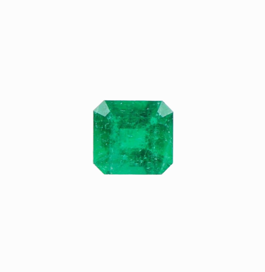 0.48 Carat Colombian Emerald Gemstone | Emerald Cut 5.09x4.72mm | Loose Gemstone