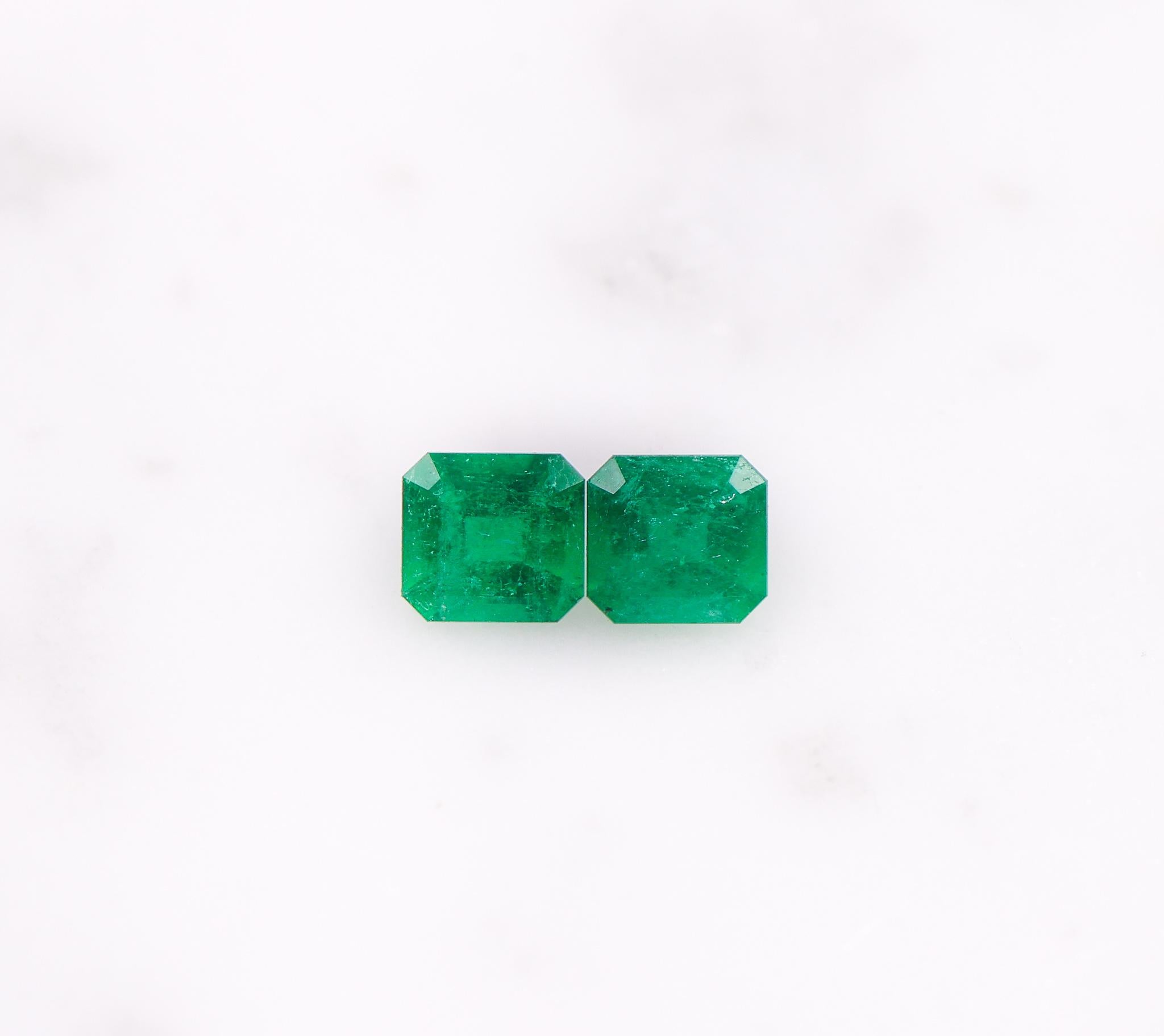 0.48 Carat Colombian Emerald Gemstone | Emerald Cut 5.09x4.72mm | Loose Gemstone