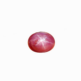 6.91 Carat Star Ruby Loose Gemstone | Oval 11.7 x 9.3 mm