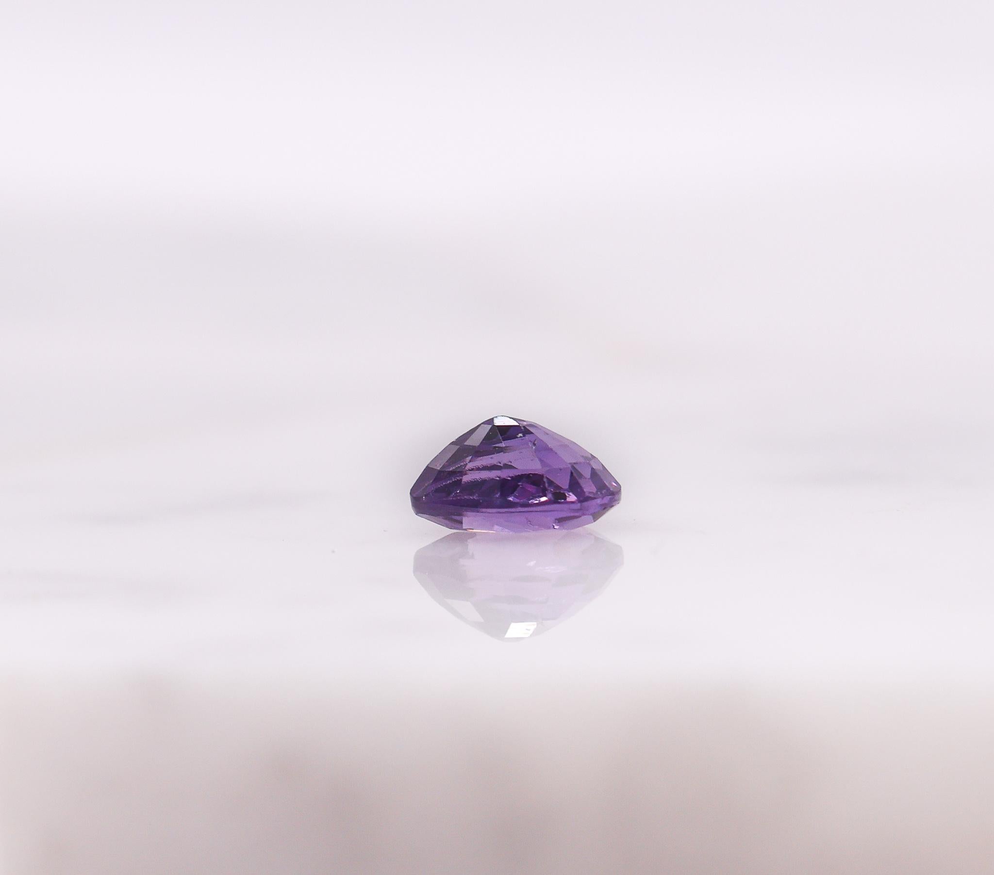 0.92 Carat Purple Amethyst Gemstone | Pear Shape 7x5mm | Loose Gemstone