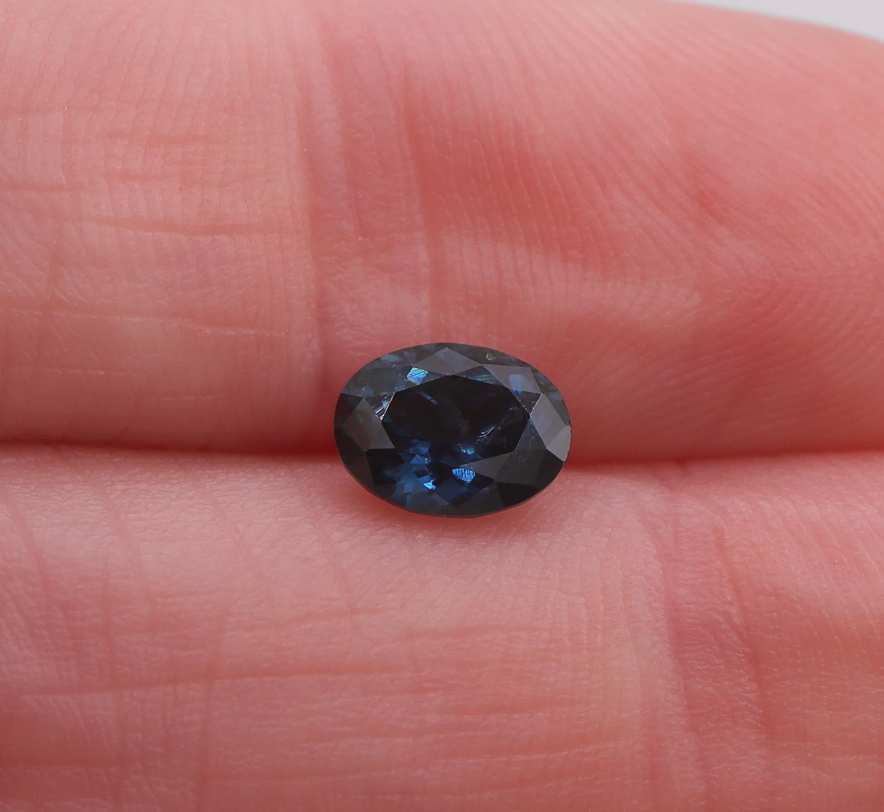 0.98 Carat Ceylon Sapphire Gemstone | Oval 7x5mm | Loose Gemstone