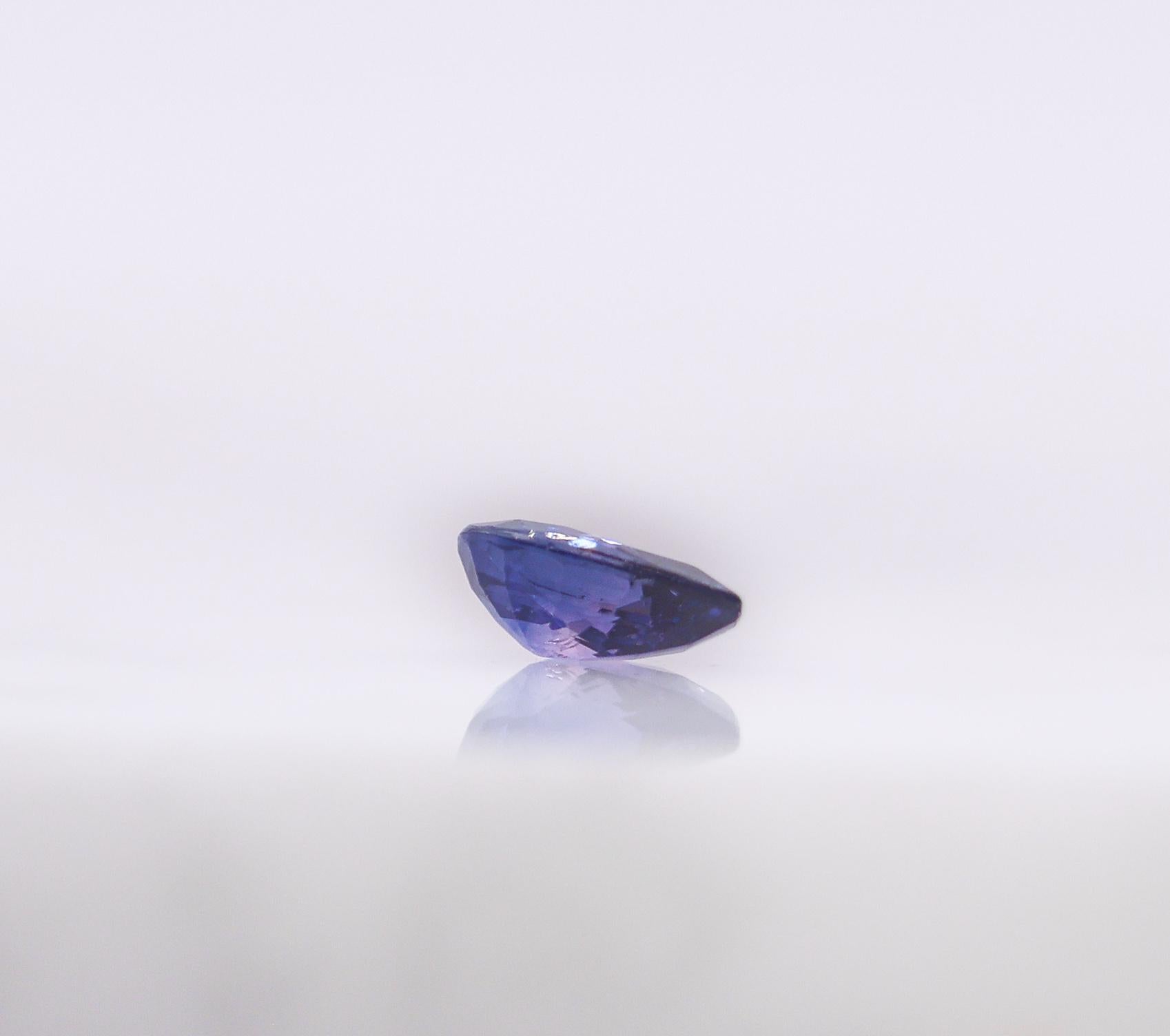 0.50 Carat Purple Sapphire Gemstone | Pear Shape 6x4mm | Loose Gemstone