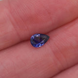 0.50 Carat Purple Sapphire Gemstone | Pear Shape 6x4mm | Loose Gemstone