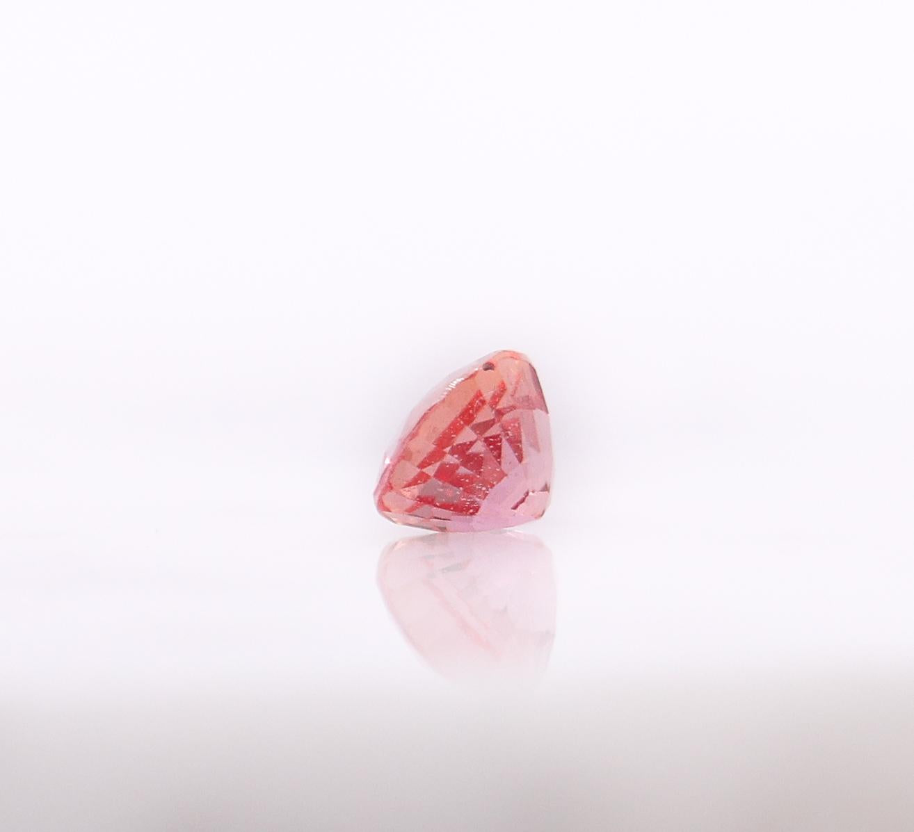 0.46 Carat Padparadscha Sapphire Gemstone | Oval 5x4mm | Loose Gemstone