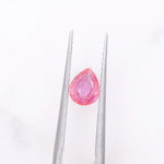 0.70 Carat Padparadscha Sapphire Gemstone | Pear Shape 6x4.5mm | Loose Gemstone