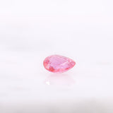 0.70 Carat Padparadscha Sapphire Gemstone | Pear Shape 6x4.5mm | Loose Gemstone