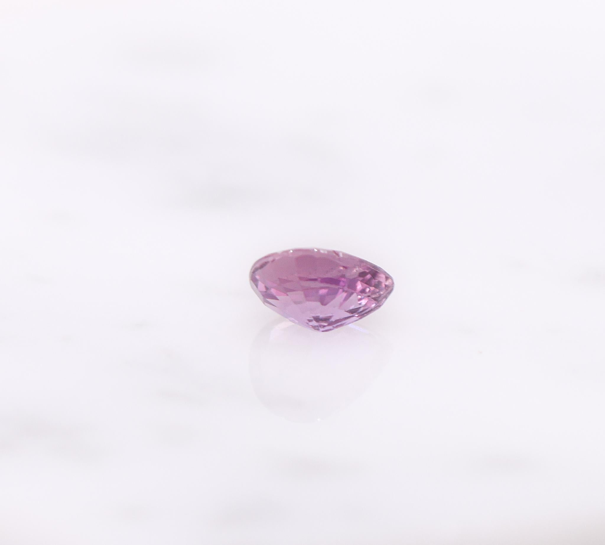 0.94 Carat Purple Sapphire Gemstone | Pear Shape 7x5mm | Loose Gemstone