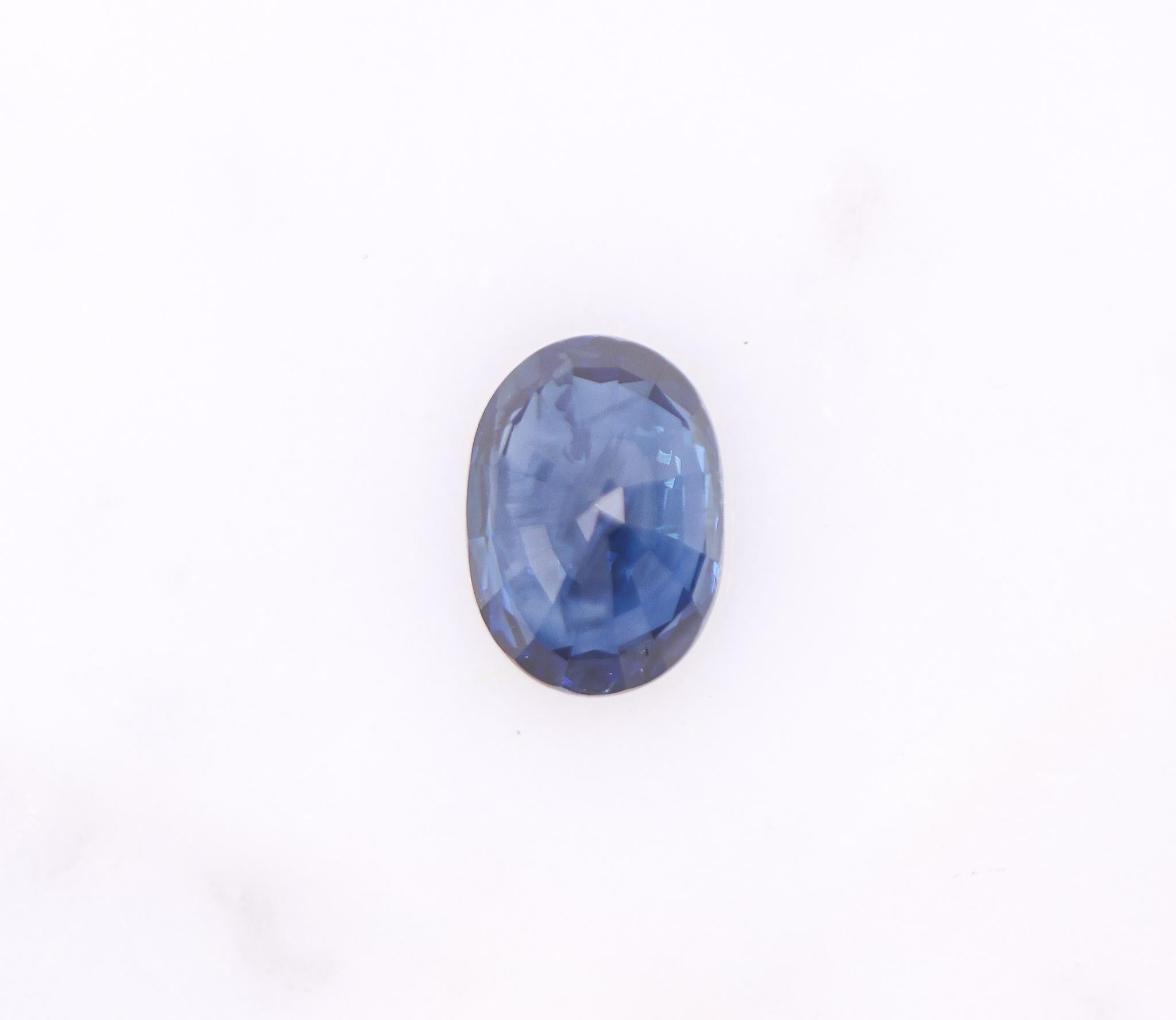 3.90 Carat Blue Sapphire Gemstone | Oval 10.8 x 7.8 mm | Loose Gemstone