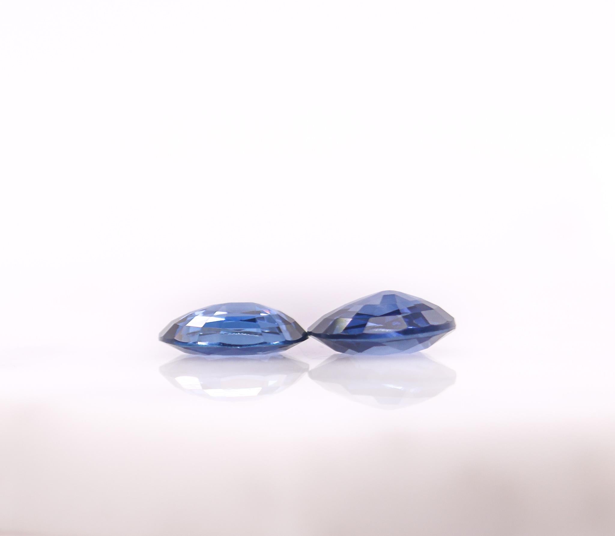 2.60 Carat Blue Sapphire Gemstone | Oval 8x6mm | Loose Gemstone