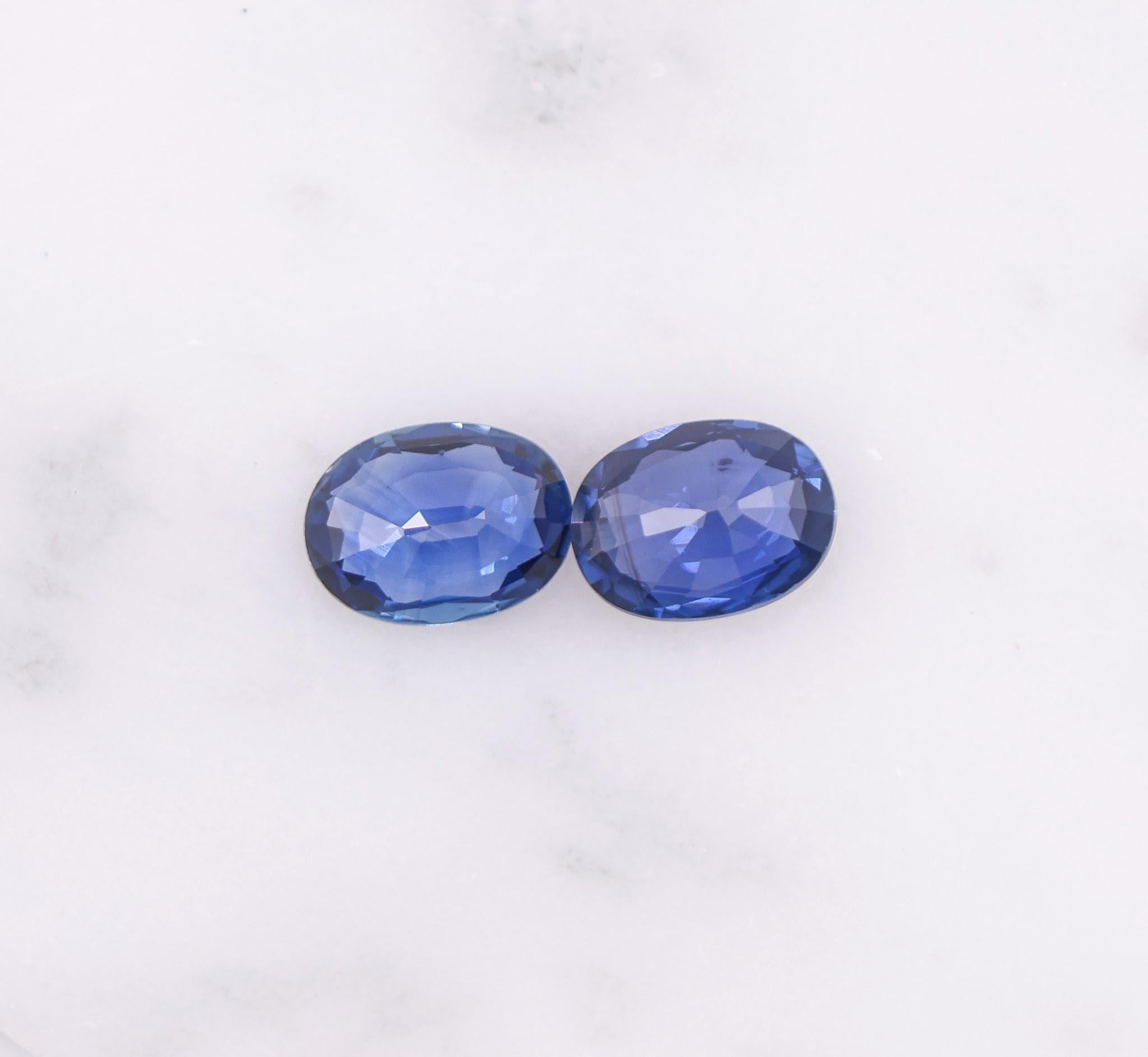 2.60 Carat Blue Sapphire Gemstone | Oval 8x6mm | Loose Gemstone