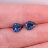 3 Carat Blue Sapphire Gemstone | Pear Shape 8x6mm | Loose Gemstone