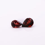 Natural Pear Cut Red Garnet – Calibrated Loose Faceted Gemstone for Jewelry Making