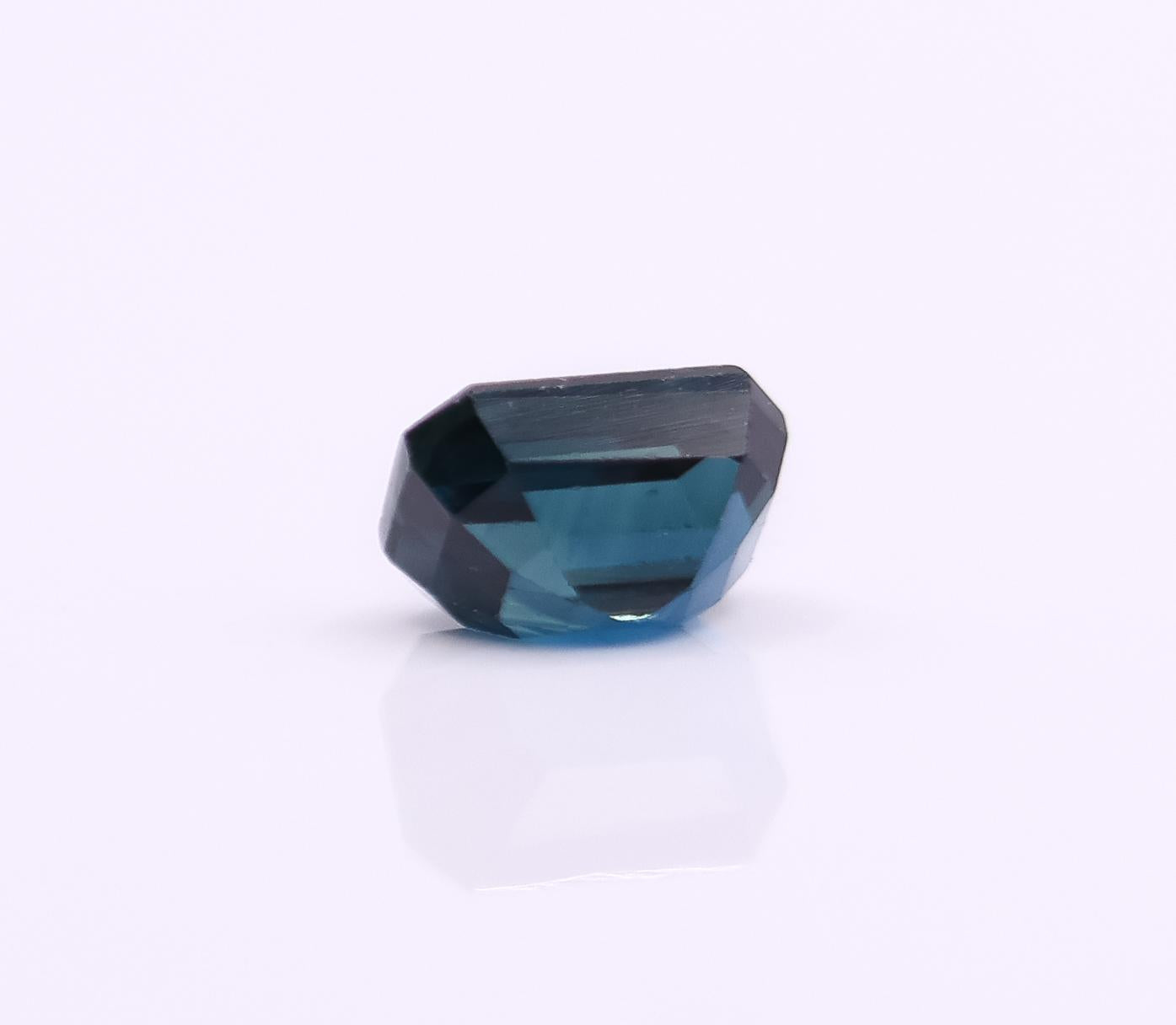 1.68 Carat Blue Sapphire Gemstone | Emerald cut 6x4mm | Loose Gemstone