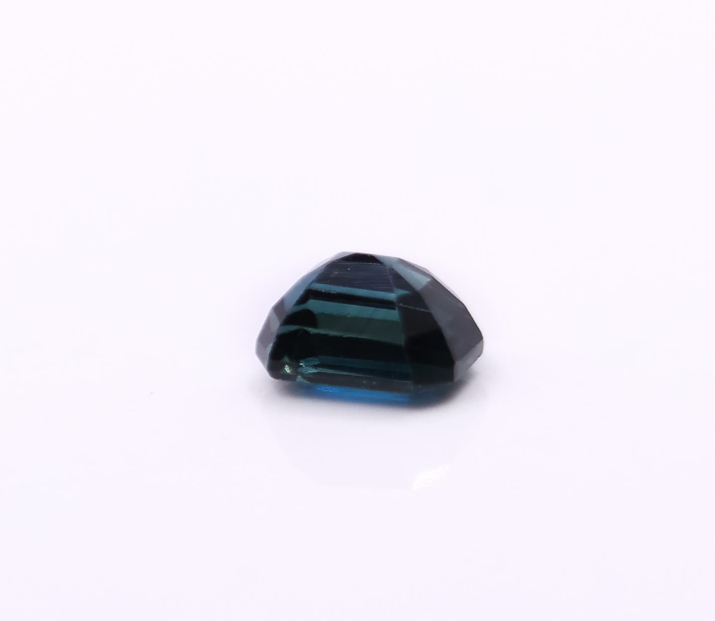 1.68 Carat Blue Sapphire Gemstone | Emerald cut 6x4mm | Loose Gemstone