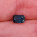 1.68 Carat Blue Sapphire Gemstone | Emerald cut 6x4mm | Loose Gemstone