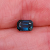 1.68 Carat Blue Sapphire Gemstone | Emerald cut 6x4mm | Loose Gemstone