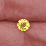 0.78 Carat Yellow Sapphire Gemstone | Round 5mm | Loose Gemstone