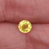 0.78 Carat Yellow Sapphire Gemstone | Round 5mm | Loose Gemstone