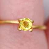 0.78 Carat Yellow Sapphire Gemstone | Round 5mm | Loose Gemstone